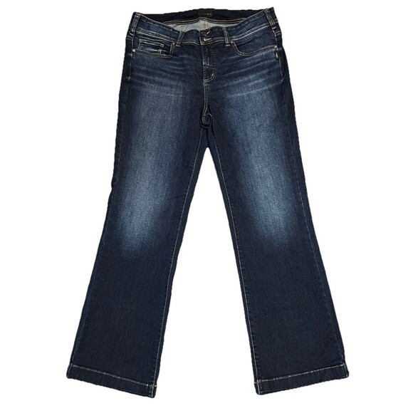 Silver Jeans Women's ACTUAL 16x32.5  TAG 16x33 Suki Trouser Blue Dark Denim - Picture 1 of 15